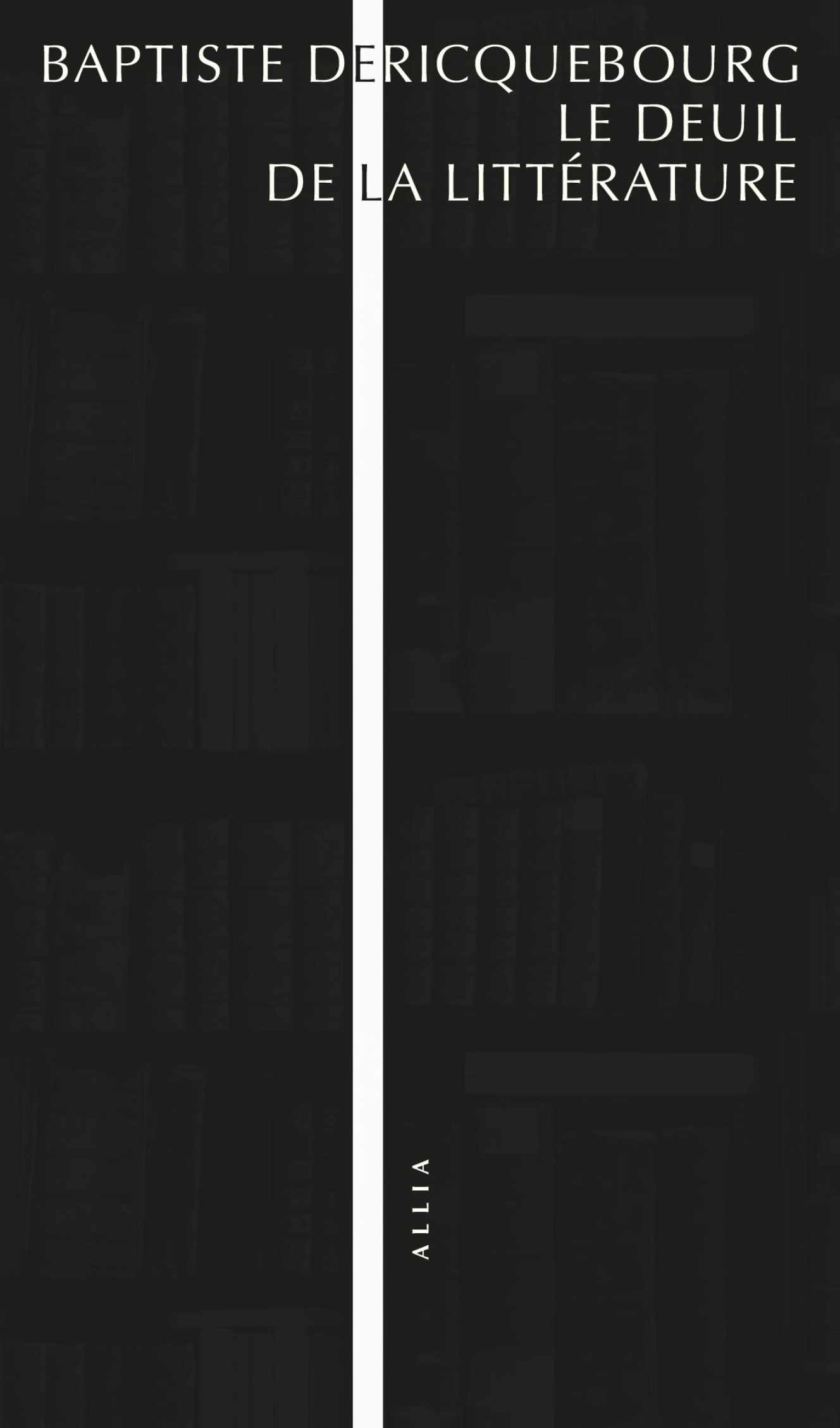 Image - « Le Deuil de la littérature », de Baptiste Dericquebourg